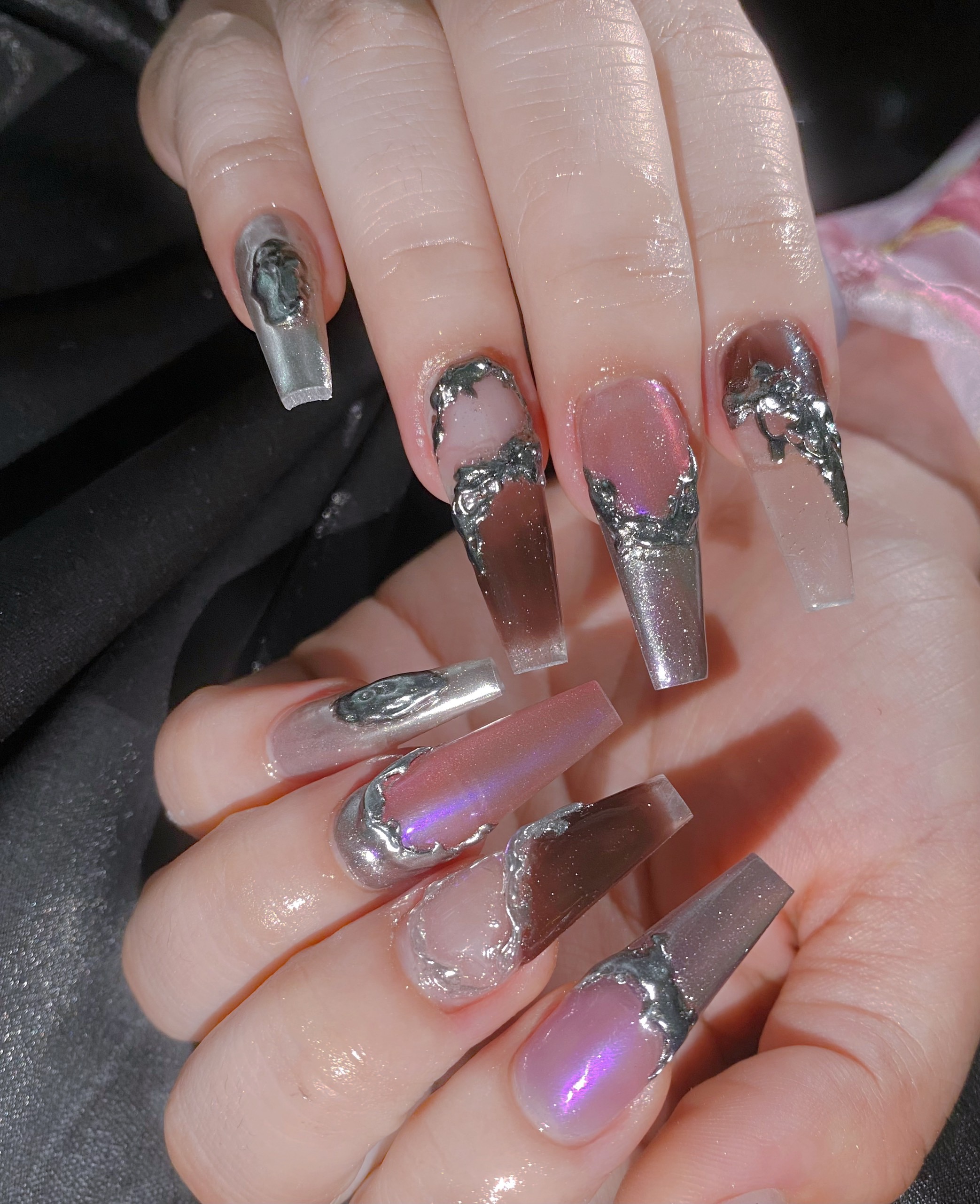 Chic Lavender Swirls